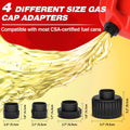 2026 Upgraded Electric Fuel Transfer Pump with Auto-Stop, 3.2 Gallon per Min, USB & Battery Powered, 51" Hose, 4 Gas & Jerry Can Adapters, Leak-Proof Gas Pump for Gasoline, Diesel and Kerosene 🍁 All In One Marketplace Canada