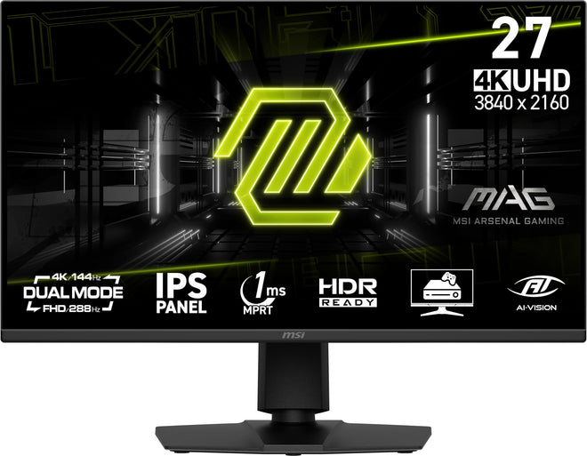 MSI MAG 275UPD E14 27-inch 3840 x 2160 (UHD) Gaming Monitor, 288Hz, Adaptive-Synch, HDMI, DisplayPort, VESA Mountable, Tilt, Height Adjustable, Speaker, 1ms, Black 🍁 All In One Marketplace Canada
