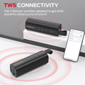 Monster S290 Bluetooth Speaker, Portable Bluetooth Speaker with 30W Loud Stereo Sound, Bluetooth 6.0, 20H Playtime, TWS Pairing, Support AUX/TF Card, IPX6 Waterproof Wireless Speaker for Home, Travel 🍁 All In One Marketplace Canada