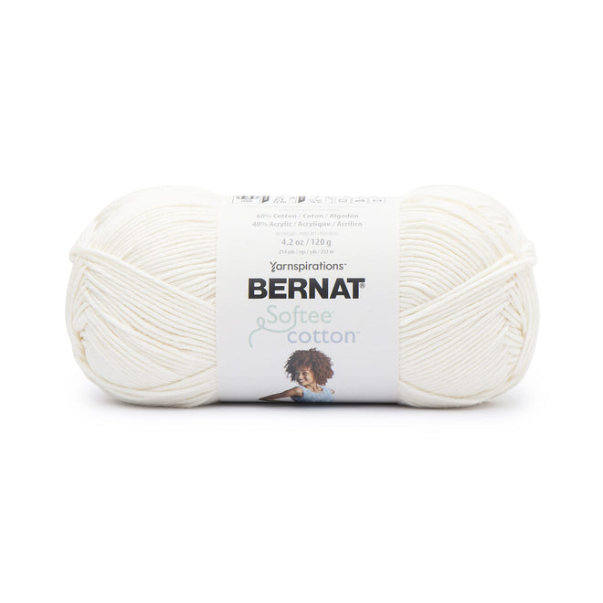 Bernat Softee Cotton Cotton Yarn - 3 Pack of 120g/4.25oz - Nylon - 3 DK (Light) - 254 Yards - Knitting/Crochet 🍁 All In One Marketplace Canada