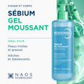 Bioderma Sébium Foaming Gel Gentle Face Cleanser Pump, Makeup Removing Cleanser, Skin Purifying Face Wash for Combination to Oily Skin 🍁 All In One Marketplace Canada
