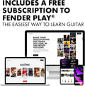 Fender Squier Debut Series Stratocaster Electric Guitar Kit, Beginner Guitar Kit, with 2-Year Warranty, with Padded Gig Bag, Frontman 10G Amp, Strap, and More, Includes Free Lessons, Black 🍁 All In One Marketplace Canada