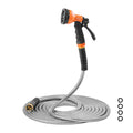 VEVOR Metal Garden Hose 100 ft, Rust Proof Stainless Steel Water Hose, Heavy Duty Backyard Hose with 10 Function Nozzle, No-Kink & Flexible Water Pipe, Lightweight Metal Hose for Yard, Outdoor 🍁 All In One Marketplace Canada