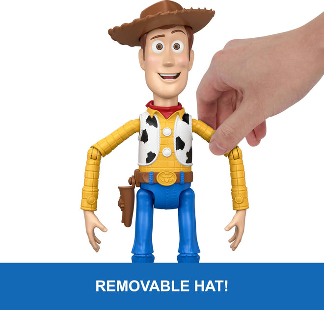 Mattel Disney and Pixar Toy Story 5 Running Woody 12 Inch Action Figure with 50 Plus Movie Phrases and Sounds, Movie-Accurate 🍁 All In One Marketplace Canada