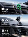 Lamicall 15W for Magsafe Car Mount Charger - Wireless Vent & Dashboard Magnetic Phone Holder Charger Mount, for iPhone 17, 17 Pro, 17 Pro Max, iPhone 16 15 14 for MagSafe Accessories, Car Accessories 🍁 All In One Marketplace Canada