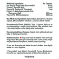 Thorne Ferrasorb - Complete Blood Support Formula with Iron, Folate, and B vitamins - 60 Capsules - 60 Servings 🍁 All In One Marketplace Canada