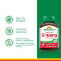 Jamieson Korean Red Ginseng, Panax Ginseng, 100 Caplets, Stress Support, Reduces Fatigue, Boosts Cognitive Health, Helps Enhance Physical Performance. Non-GMO, Proudly Canadian 🍁 All In One Marketplace Canada