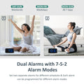 Odokee Digital Dual Alarm Clock for Bedroom, Easy to Set, 0-100% Dimmer, USB Charger, 5 Sounds Adjustable Volume, Weekday/Weekend Mode, Snooze, 12/24Hr, Battery Backup, Compact Clock for Bedside(Blue) 🍁 All In One Marketplace Canada