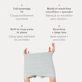 Frida Mom Postpartum Disposable Underwear, Microfiber Boyshort Cut Underwear - Size Regular (8ct) Grey 🍁 All In One Marketplace Canada