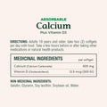 NATURE'S BOUNTY Calcium Plus Vitamin D3, Absorbable, 1200 mg, Helps Bones & Teeth, Softgels, 535 g 🍁 All In One Marketplace Canada