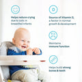 Organika Baby Probiotic Drops with Vitamin D- Soothe Colic, Reduce Fussing, Aid in Growth and Development- White, 7.5 ml (Pack of 1) 🍁 All In One Marketplace Canada