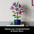 LEGO Botanicals Hibiscus Flower Building Set - Artificial Plant & Flower Building Blocks for Women & Men, Ages 18+ - Home, Office Decor Gift Idea - 10372 🍁 All In One Marketplace Canada