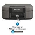 SentrySafe Fireproof and Waterproof Safe Box with Key Lock, Fire and Water Chest Safe for Home, 0.28 Cubic Feet, 6.6 x 15.4 x 14.3 Inches, CFW20201, Dark Grey 🍁 All In One Marketplace Canada
