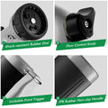 RESTMO Garden Hose Nozzle, Heavy Duty Metal Water Hose Nozzle with 7 Adjustable Spray Patterns, High Pressure Hand Sprayer with Flow Control, Best for Watering Plant & Lawn, Washing Car & Pet, Black 🍁 All In One Marketplace Canada