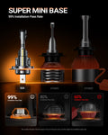 SEALIGHT 2026 Upgraded H7 LED Headlight Bulbs, 1:1 Design 62,000LM 1000% Brighter H7 LED Bulbs, 6500K Cool White H7 Halogen Replacement, Plug and Play, Non-polarity, IP68 Waterproof, Pack of 2 🍁 All In One Marketplace Canada