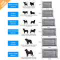VERZEY Medium/Large Dog Bed Mat Crate Pad, 36" Metal Crates Fit, Ultra-Soft, Machine Washable & Anti-Slip Kennel Mat, Cozy Sleeping Mat for Medium/Large Dogs, Gray, 36L x 23W x 1H Inches 🍁 All In One Marketplace Canada
