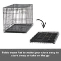 MidWest Homes for Pets 30-Inch New World Crate for Medium Breeds, 21-40 lbs, Double Door Folding Dog Crate, Leak-Proof Tray & Secure Latches, Portable, Durable & Easy to Assemble 🍁 All In One Marketplace Canada