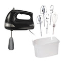 Hamilton Beach 6-Speed Electric Hand Mixer for Baking, 275W, Easy Clean Beaters, Dough Hooks, Whisk, Snap-On Storage Case, Black (62639C) 🍁 All In One Marketplace Canada