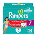 Pampers Diapers - Cruisers 360 degrees - Size 7, 44 Count, up to 100% Leakproof Fit, Designed for Active Babies, Pull On Diaper, EZ Off Tabs Designed for Easy Changes 🍁 All In One Marketplace Canada