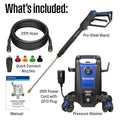 Westinghouse ePX3500 Electric Pressure Washer, 2500 Max PSI 1.76 Max GPM with Anti-Tipping Technology, Onboard Soap Tank, Pro-Style Steel Wand, 5-Nozzle Set, for Cars/Fences/Driveways/Home/Patios 🍁 All In One Marketplace Canada