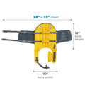 Outward Hound Granby Splash Dog Life Jacket with Handle, Reflective Floating Vest for Swimming & Boating, Maximum Buoyancy, All Skill Levels, Large Dogs (28–32" Girth), Yellow, Large 🍁 All In One Marketplace Canada