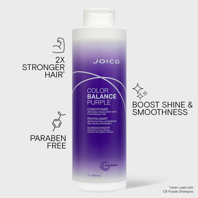 Joico Color Balance Purple Conditioner, Protection for Colour Treated Hair, Shields Damaged Hair, with Keratin and Green Tea Extract 🍁 All In One Marketplace Canada