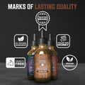 Viking Revolution - Beard Oil - All Natural Variety Sandalwood, Pine & Cedar, Clary Sage - Gifts For Men - Conditioning and Moisturizing - Valentines Day Gift for Him - 3 x 30 ml 🍁 All In One Marketplace Canada