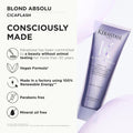 Kérastase Blond Absolu Conditioner, Cicaflash Purple Conditioner, Repairs & Nourishes, Protects Against Breakage, For Bleached, Highlighted, and Damaged Hair, With Hyaluronic Acid 🍁 All In One Marketplace Canada