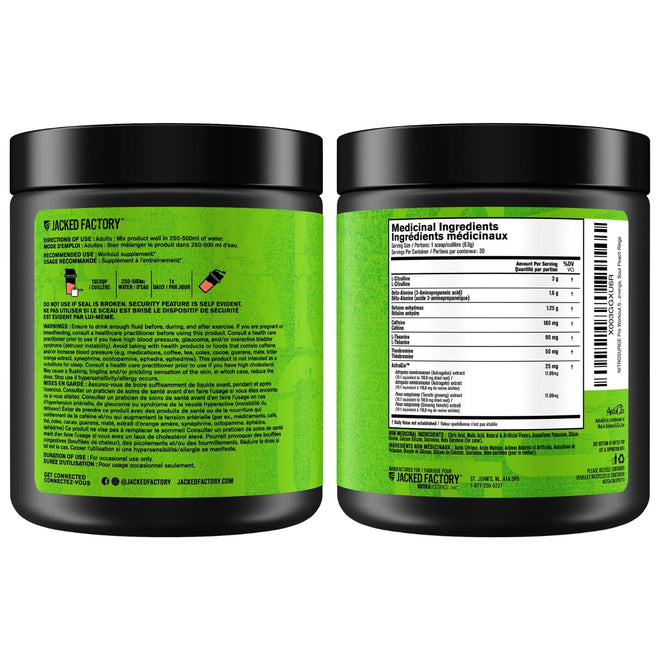 NITROSURGE Pre Workout Supplement - Endless Energy, Instant Strength Gains, Clear Focus, Intense Pumps - Nitric Oxide Booster & Preworkout Powder with Beta Alanine - 30 Servings, Sour Peach Rings 🍁 All In One Marketplace Canada
