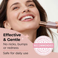 Kradaa Facial Hair Removal for Women: Electric Face Razor with LED Light - Painless & Instant Results Mini Shaver for Travel Use (Rose Gold) 🍁 All In One Marketplace Canada