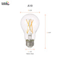 Sylvania LED TruWave Natural Series Light Bulb, 60W Equivalent, Efficient 8W A19, Medium Base, Dimmable, 800 Lumens, 2700K, Soft White, Clear - 6 Count (Pack of 1) (40806) 🍁 All In One Marketplace Canada