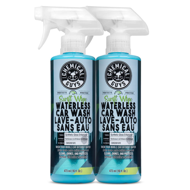 Chemical Guys Swift Wipe Sprayable Waterless Car Wash, Easily Clean - Just Spray & Wipe, Safe for Cars, Trucks, Motorcycles, RVs & More, 473 ml (2 Pack) 🍁 All In One Marketplace Canada