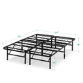 ZINUS SmartBase Tool-Free Assembly Mattress Foundation / 14 Inch Metal Platform Bed Frame/No Box Spring Needed/Sturdy Steel Frame/Underbed Storage, Full,Black 🍁 All In One Marketplace Canada