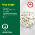Organika Canadian-Made Taurine Ultra Strength- 1000mg- Supports Cardiovascular Health, 3000mg Daily Dose- 240vcaps 🍁 All In One Marketplace Canada