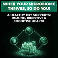 Probiotics Women & Men - 60 Billion CFU Probiotic + Prebiotics | Delayed Release Capsules Survive Stomach Acid for Max Potency | Digestive & Immune Support | Bloating & Gas Relief | Shelf Stable Lactobacillus Strains | Canadian Made, 3rd Party Tested