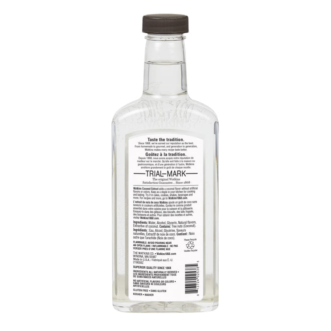 Watkins Coconut Extract with Other Natural Flavors, Non-GMO, Kosher, 325ml, 1 Count 🍁 All In One Marketplace Canada