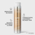 Joico Blonde Life Brightening Blonde Shampoo or Conditioner, Neutralizes Brassy Tones, Protect and Strengthen Bleached Hair, Anti Frizz with Coconut Oil, Sulfate Free 🍁 All In One Marketplace Canada