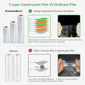 Food Vacuum Sealer Bag Rolls: KitchenBoss 6 Rolls Food Saver Bags,6 8 11 inch Sous Vide Bags Rolls with BPA Free, Commercial Grade Vac seal Bags for All Vacuum Sealer 🍁 All In One Marketplace Canada