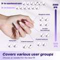 Breosic Electric Nail Drill 35000RPM,12-in-1 Nail File Portable USB-Rechargeable Cordless Nail Drill Professional with 9-Speed & LED Display Manicure Pedicure Nail Kits for Acrylic & Gel Nails(Purple) 🍁 All In One Marketplace Canada
