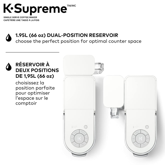 Keurig K-Supreme Single Serve K-Cup Pod Coffee Maker, With MultiStream Technology, White 🍁 All In One Marketplace Canada