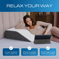 Kolbs Leg Elevation Pillows for After Surgery | Flat Top Bed Wedge Bolster Pillow for Legs | Foot, Knee, Ankle Elevation Post Surgery (Flat Top 7" Height) 🍁 All In One Marketplace Canada