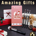 BEAKEY Makeup Brush Set Professional for Eye and Face, Foundation Blending, Eyeshadow, Concealer, Eye Shadow with 2 Blender Sponge, Paper Case 🍁 All In One Marketplace Canada