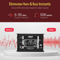 Premium Direct Injection Audio Box - Passive DI Unit Hum Eliminator w/ Input Attenuator to Connect Guitar & Bass, 1/4'' Impedance Transformer Connector to Balanced & Unbalanced XLR, Black - Pyle PDC21 🍁 All In One Marketplace Canada