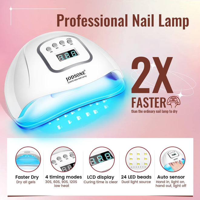 36 PCS Gel Nail Polish Kit with U V Light include 32 Colors Gel Polish Nail Soak Off Base No Wipe Top and Matte Top Coat Nail Polish Set Manicure Tools Lamp Gifts for Women 🍁 All In One Marketplace Canada