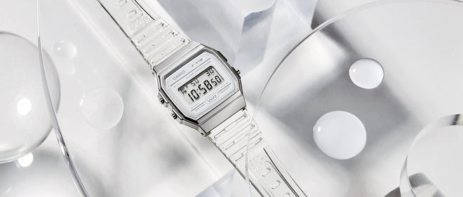 Casio Quartz Watch with Resin Strap, Clear, 20 (Model: F-91WS-7CF) 🍁 All In One Marketplace Canada