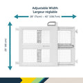 Safety 1st Lift, Lock and Swing Gate - Pressure or Hardware installed, Fits Spaces Between 28" and 42" Wide, 28" Tall, White 🍁 All In One Marketplace Canada
