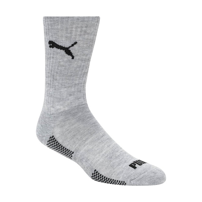 PUMA Men's 8 Pack Athletic Cushioned Crew Socks, White/Grey, 10-13 🍁 All In One Marketplace Canada