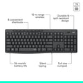 Logitech MK295 Mouse & Keyboard Combo with SilentTouch Technology, Full Numpad, Advanced Optical Tracking, Lag-Free, 90% Less Noise - Graphite 🍁 All In One Marketplace Canada