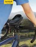 Lamicall Bike Frame Bag Waterproof - [Quick Install & Remove] 1.3L Bike Phone Bag with Sensitive Touch Screen, Bike Phone Holder with Rain Cover, Bicycle Top Tube Bag, Bike Accessories for Phones 4-7" 🍁 All In One Marketplace Canada