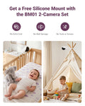 Comfyer BM01 7" HD Split-Screen Baby Monitor with 2 Cameras, Video Baby Monitor with Camera and Audio, Flexible Bracket, Non-WiFi, VOX Mode, 2 Way Audio, Remote PTZ, Auto Night Vision 🍁 All In One Marketplace Canada